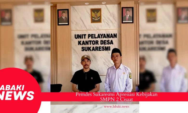 Pemdes Sukaresmi Apresiasi Kebijakan SMPN 2 Cisaat